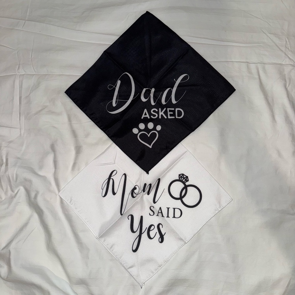 NBW, Black&White Wedding Bandanas